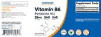 Nutricost USA imported Vitamin B6 240 count bottle for energy metabolism