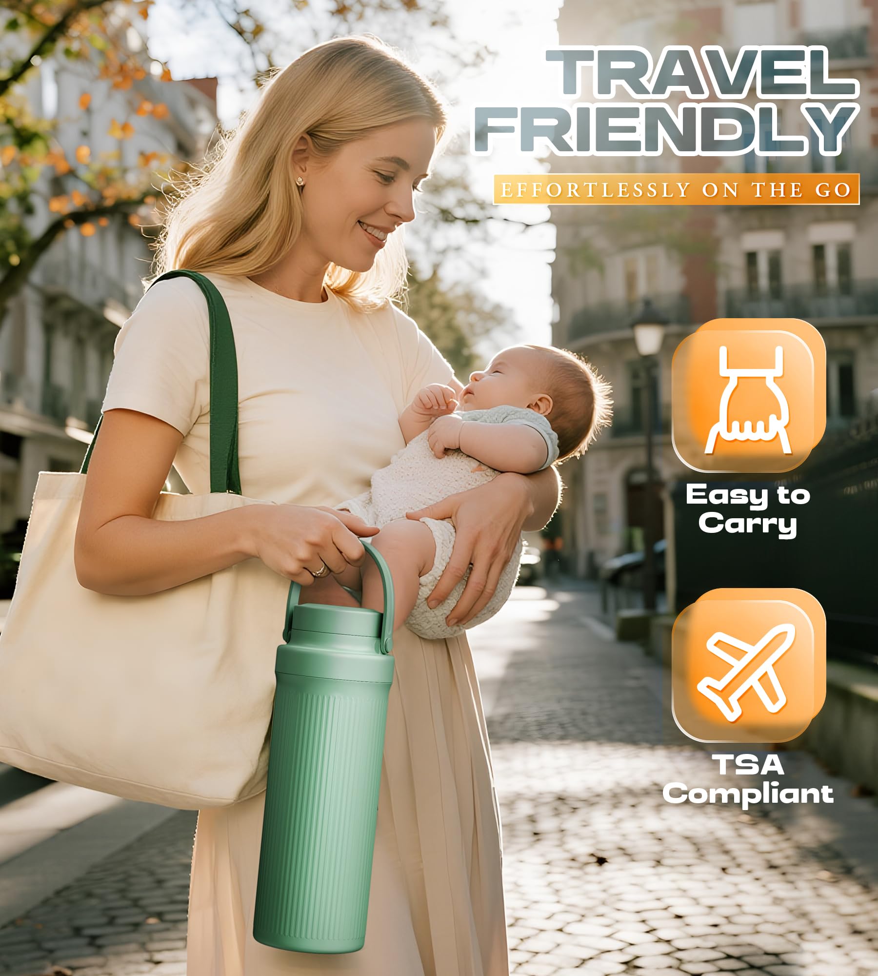 Pinngushi baby milk cooler inside a diaper bag