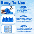Reusable freezer gel packs for breast milk storage