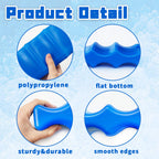 High-density plastic ice packs for travel bags