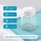 Gotocut 4 pack storage bottles arranged for breast milk organization