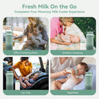Wide neck breast milk storage bottles with measurement markings