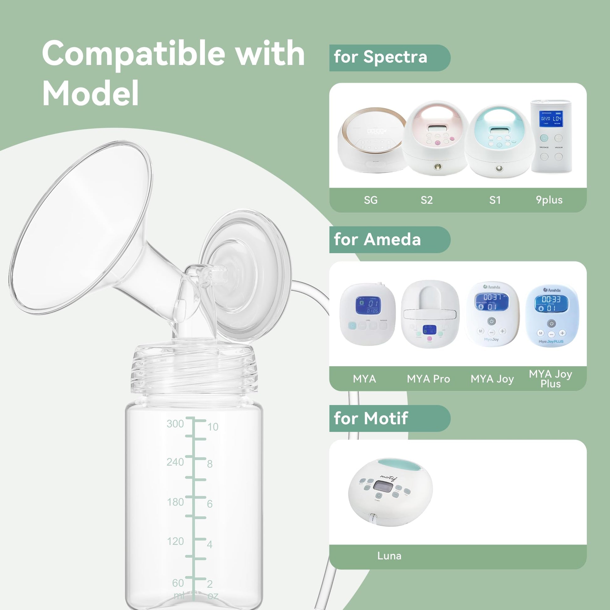 Breast milk storage bottles arranged for home refrigerator storage