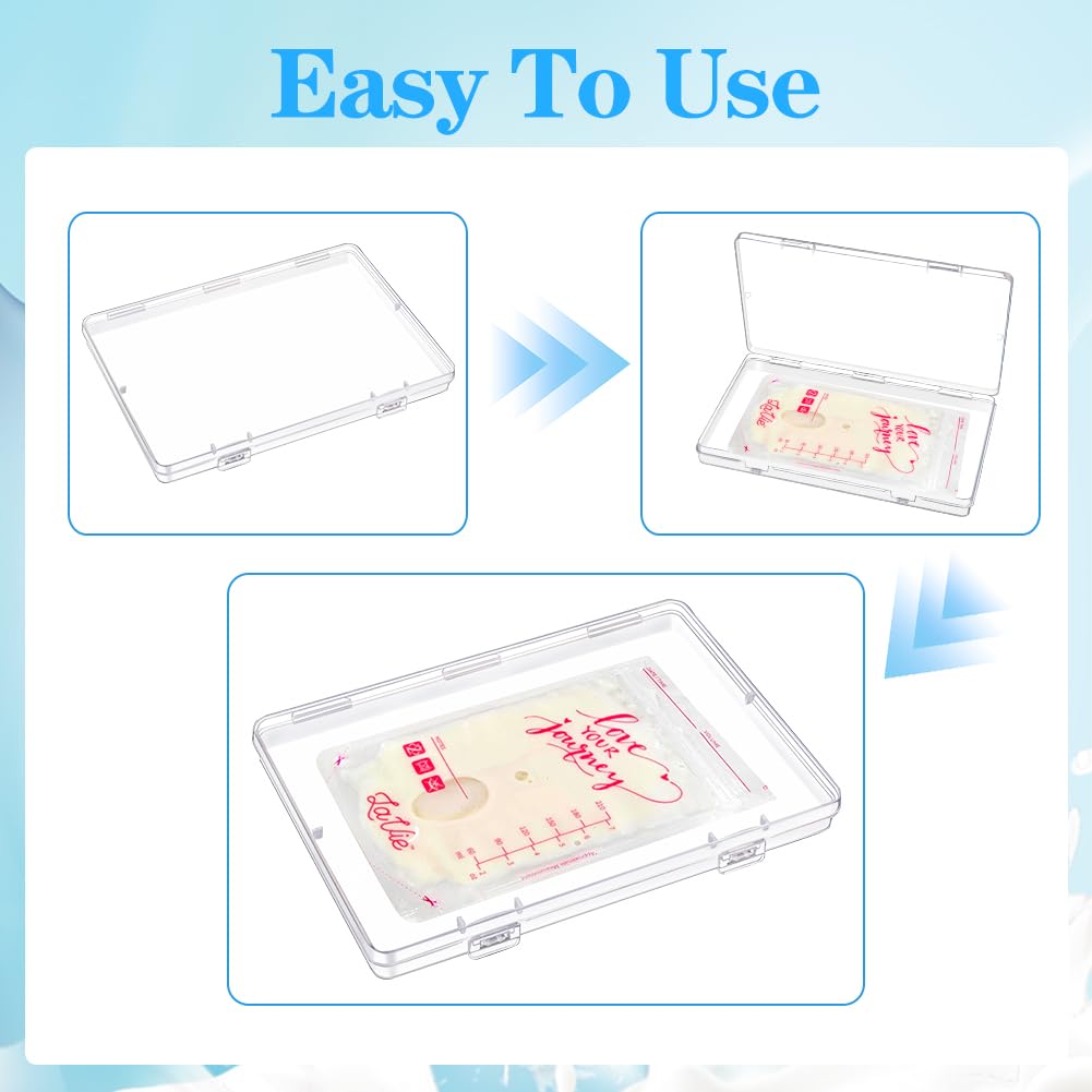 Stackable design of WYSLP breast milk freezer trays in a home freezer