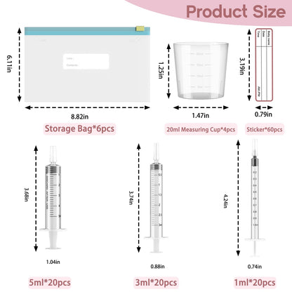 Cathill sterile syringes with caps for milk collection