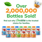 Side view of Lifeable B6 gummies bottle showing 60 count