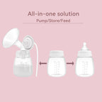Four pack of 6 fluid ounce wide mouth milk storage bottles
