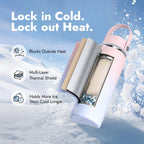Heytrip stainless steel breastmilk cooler showing the wide opening design