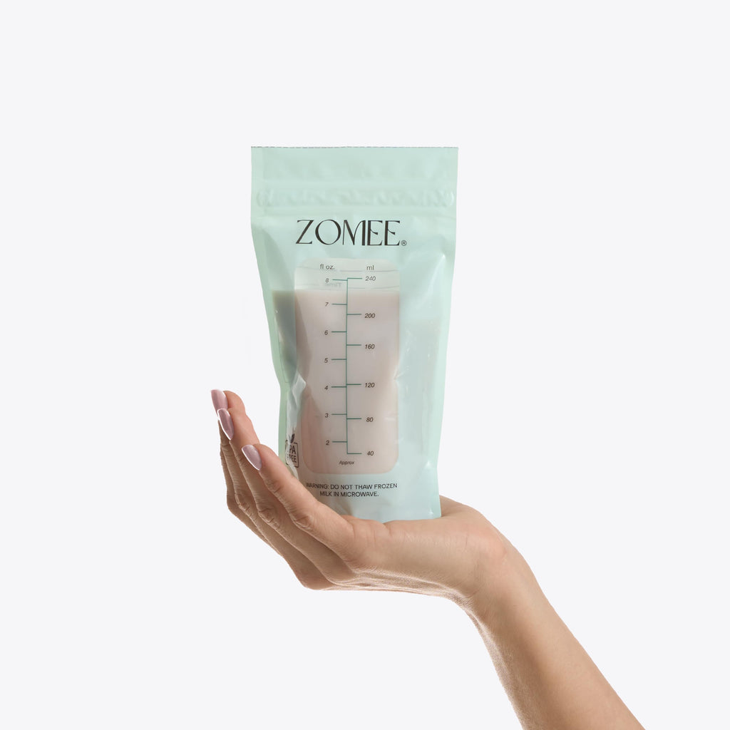 Close up of Zomee leakproof double-zip seal mechanism