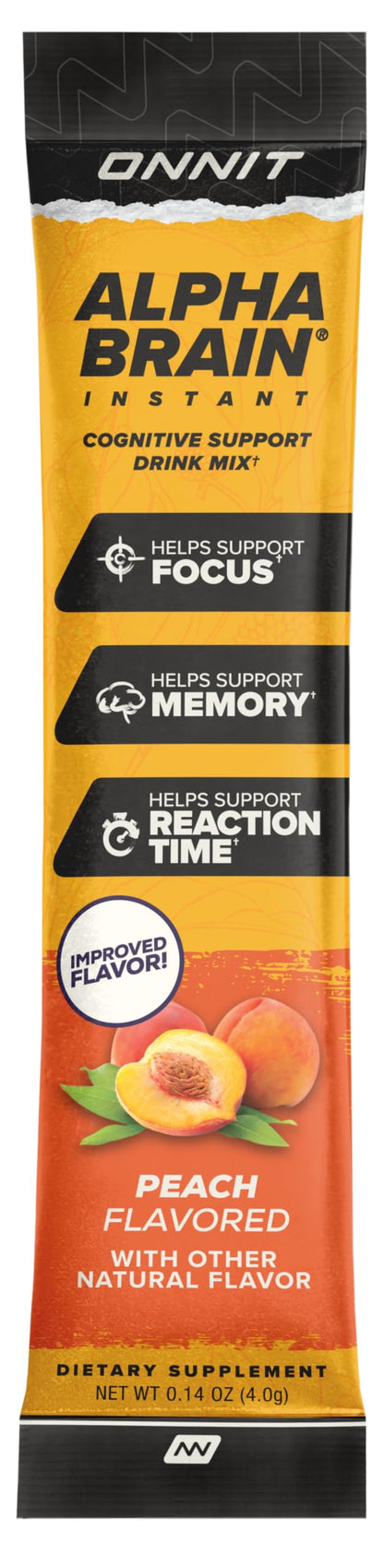 Box of Onnit Alpha Brain Instant cognitive support supplement