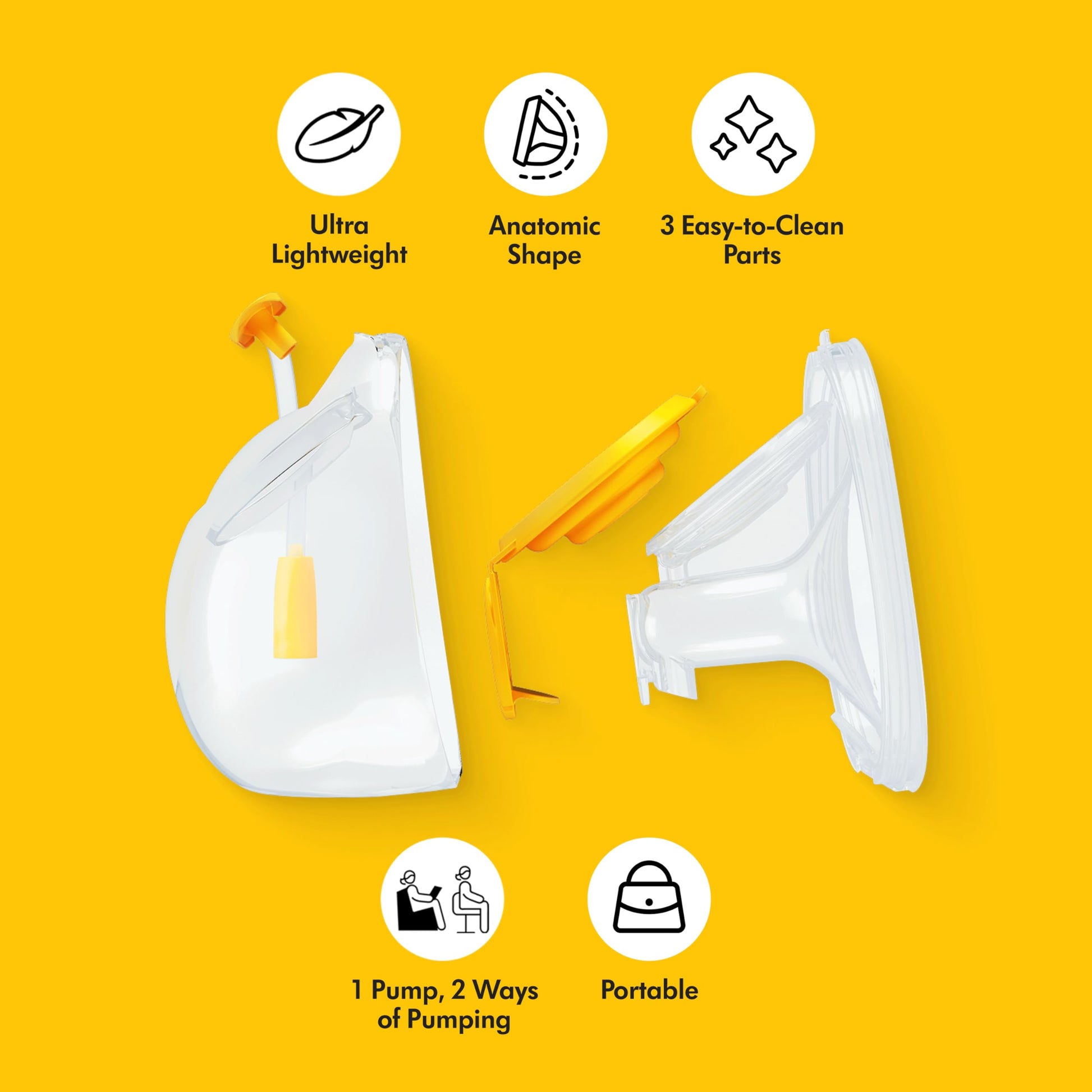 Medela hands-free collection cups 24 millimeter breast shields
