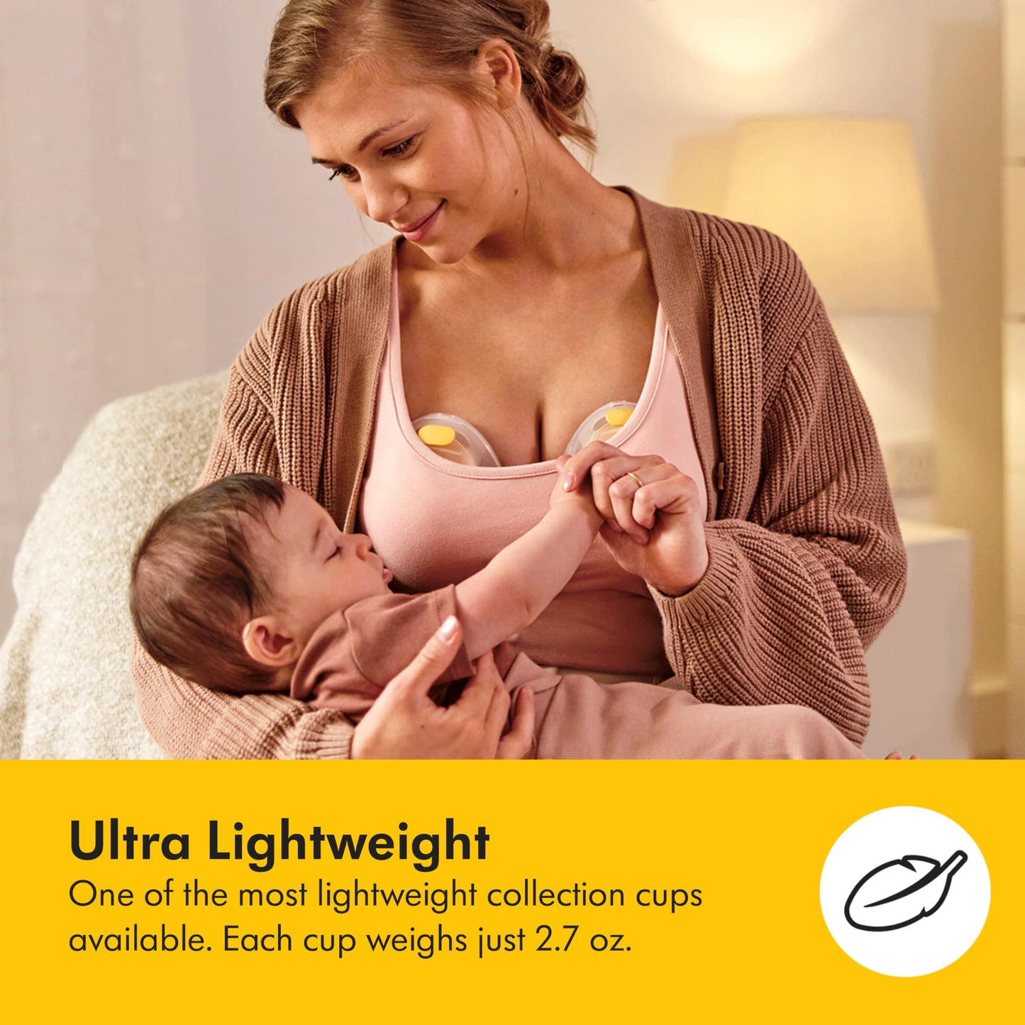 Medela hands-free collection cups 21 millimeter breast shields
