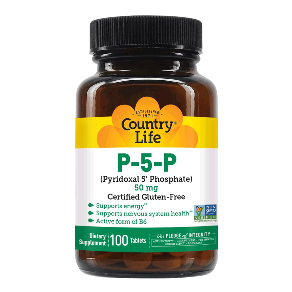 Country Life bioactive coenzyme B6 tablets for nervous system health support