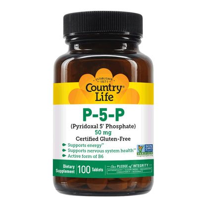 Country Life bioactive coenzyme B6 tablets for nervous system health support
