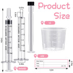 Close up of Trelaco sterile 3 milliliter breast milk syringes