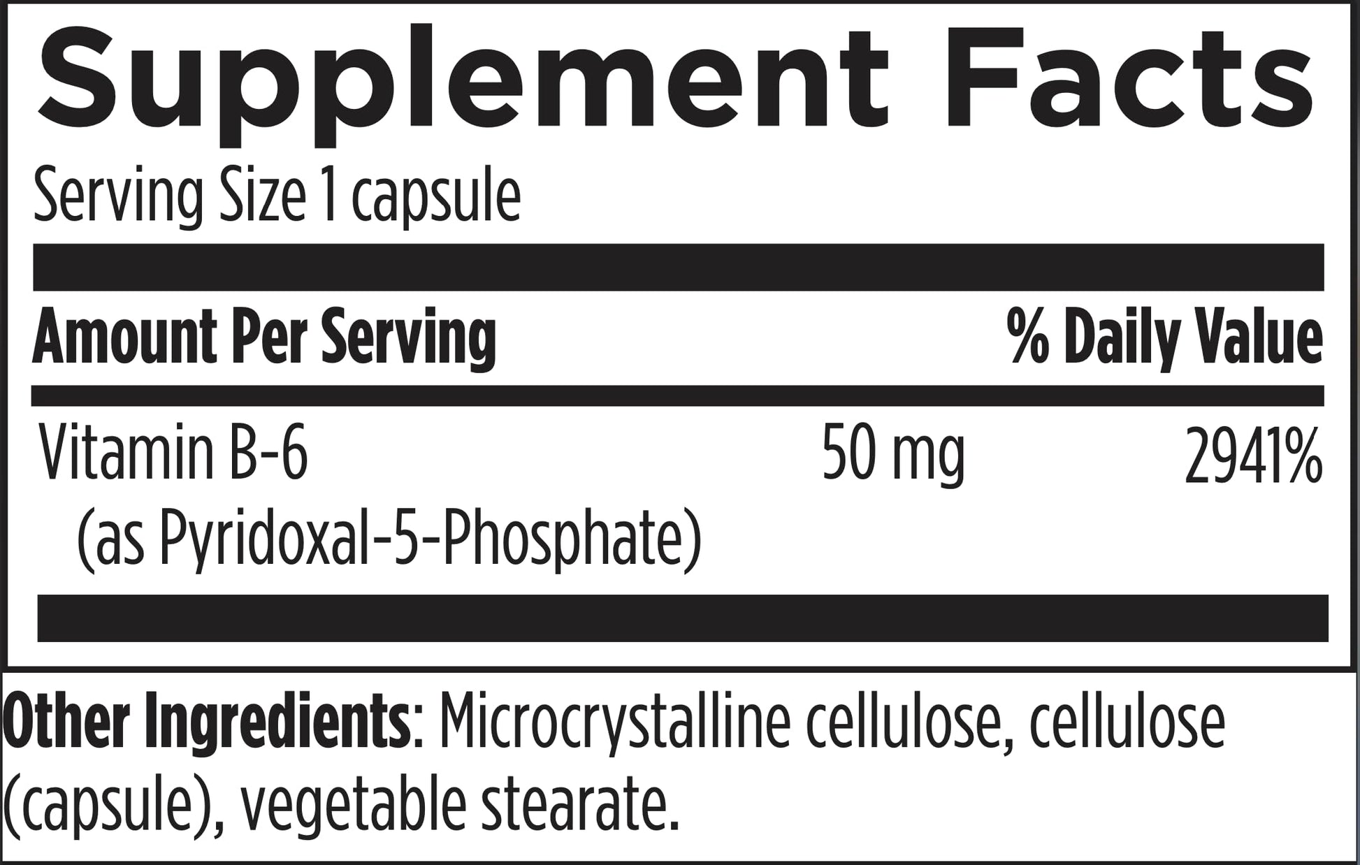 Side view of Designs for Health P5P 120 vegetarian capsules bottle