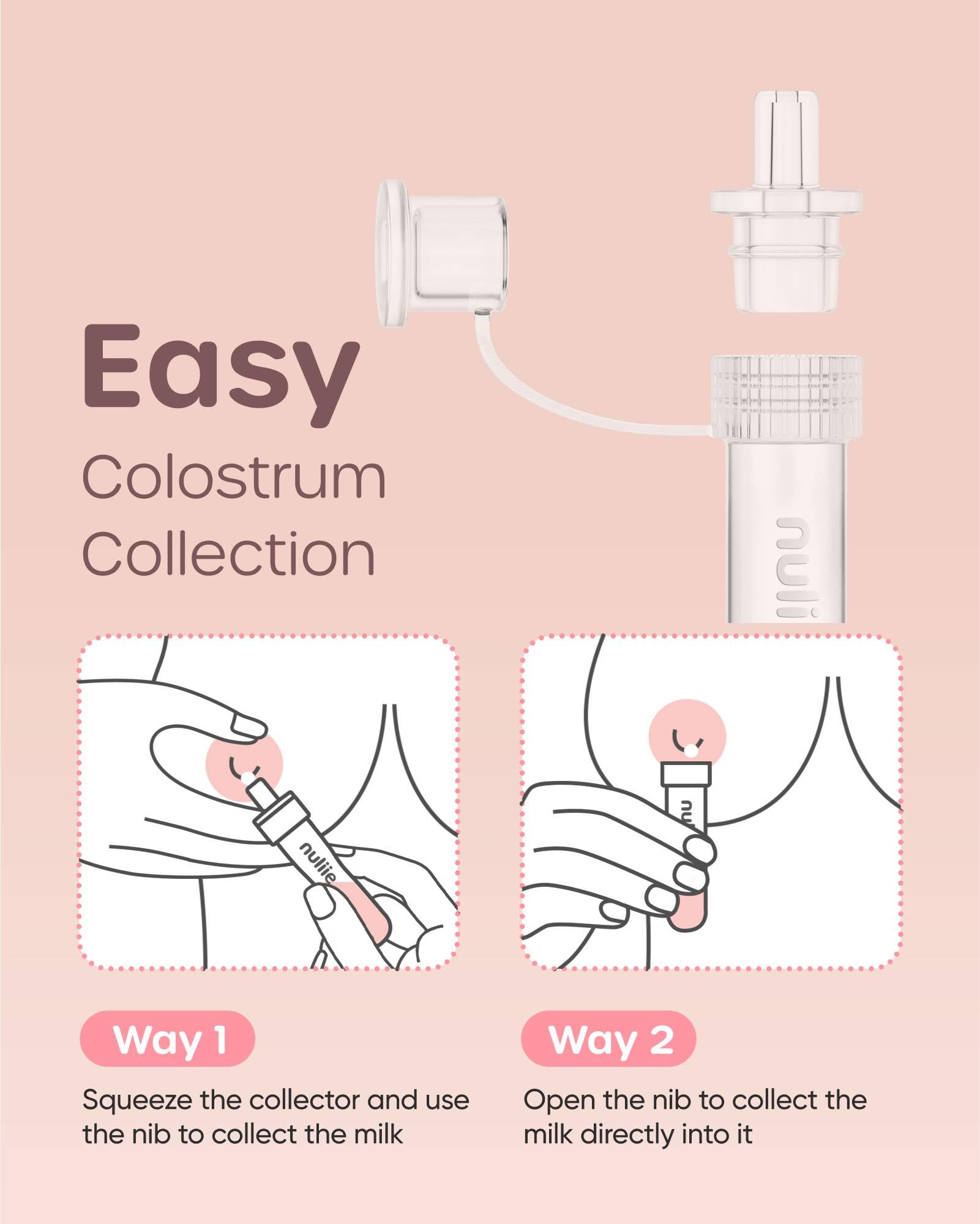 Authentic USA imported Nuliie colostrum collection set