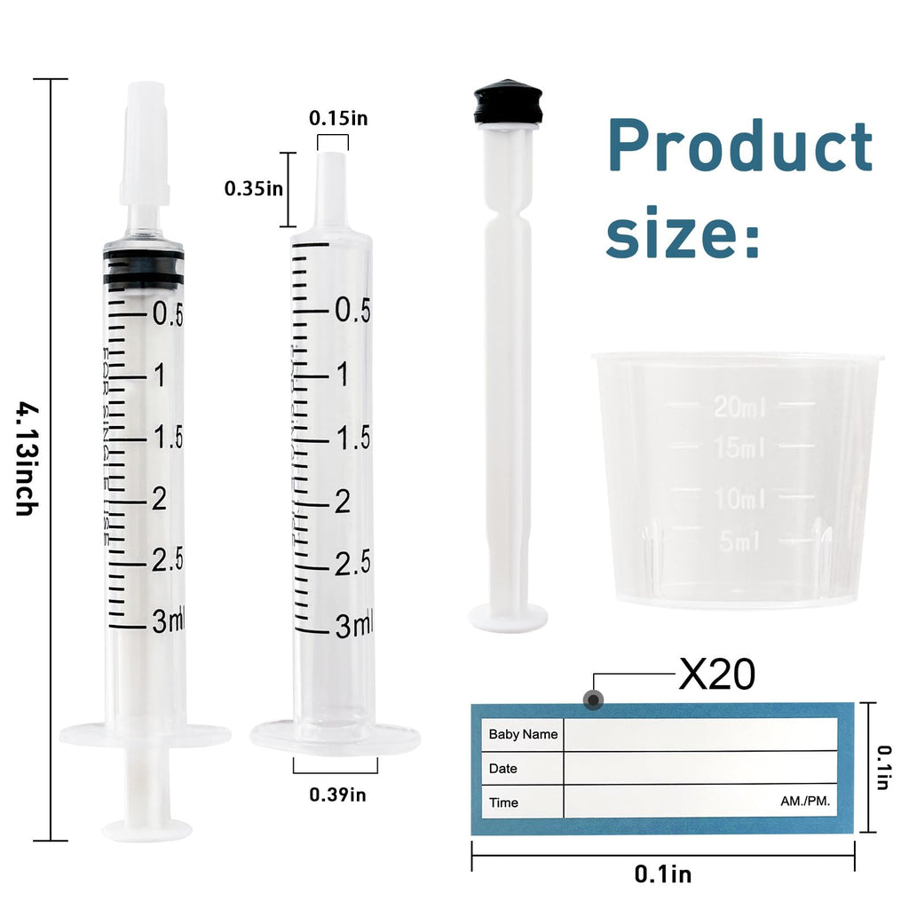Close up of 3ml sterile syringe for colostrum collection