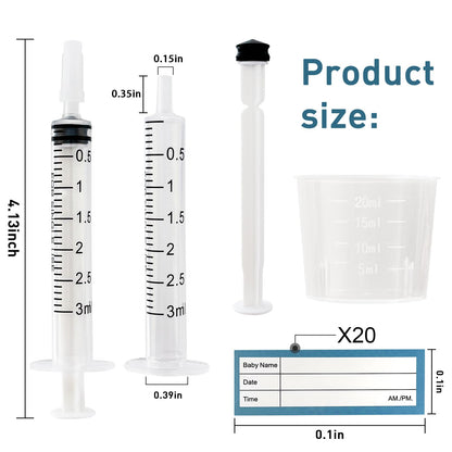 Close up of 3ml sterile syringe for colostrum collection