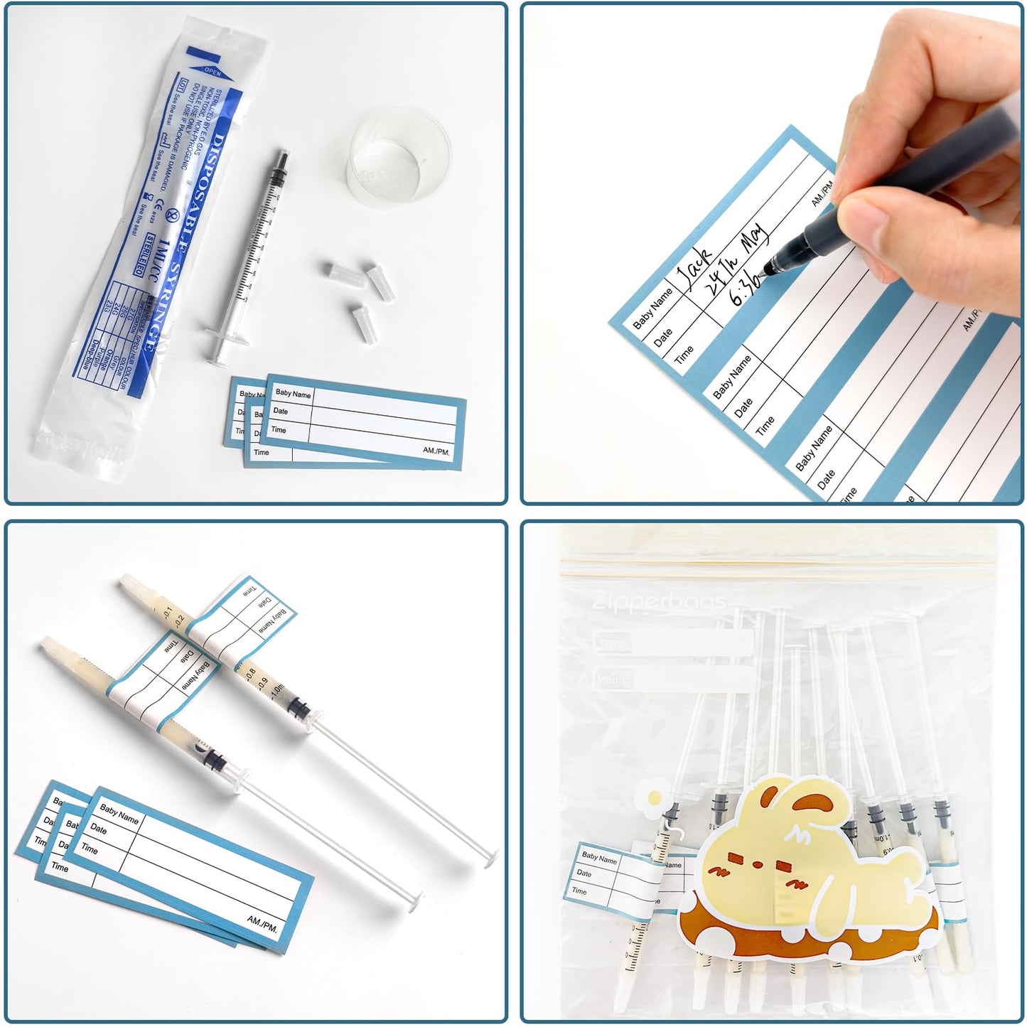 Sterile individually wrapped syringes from Isopen kit