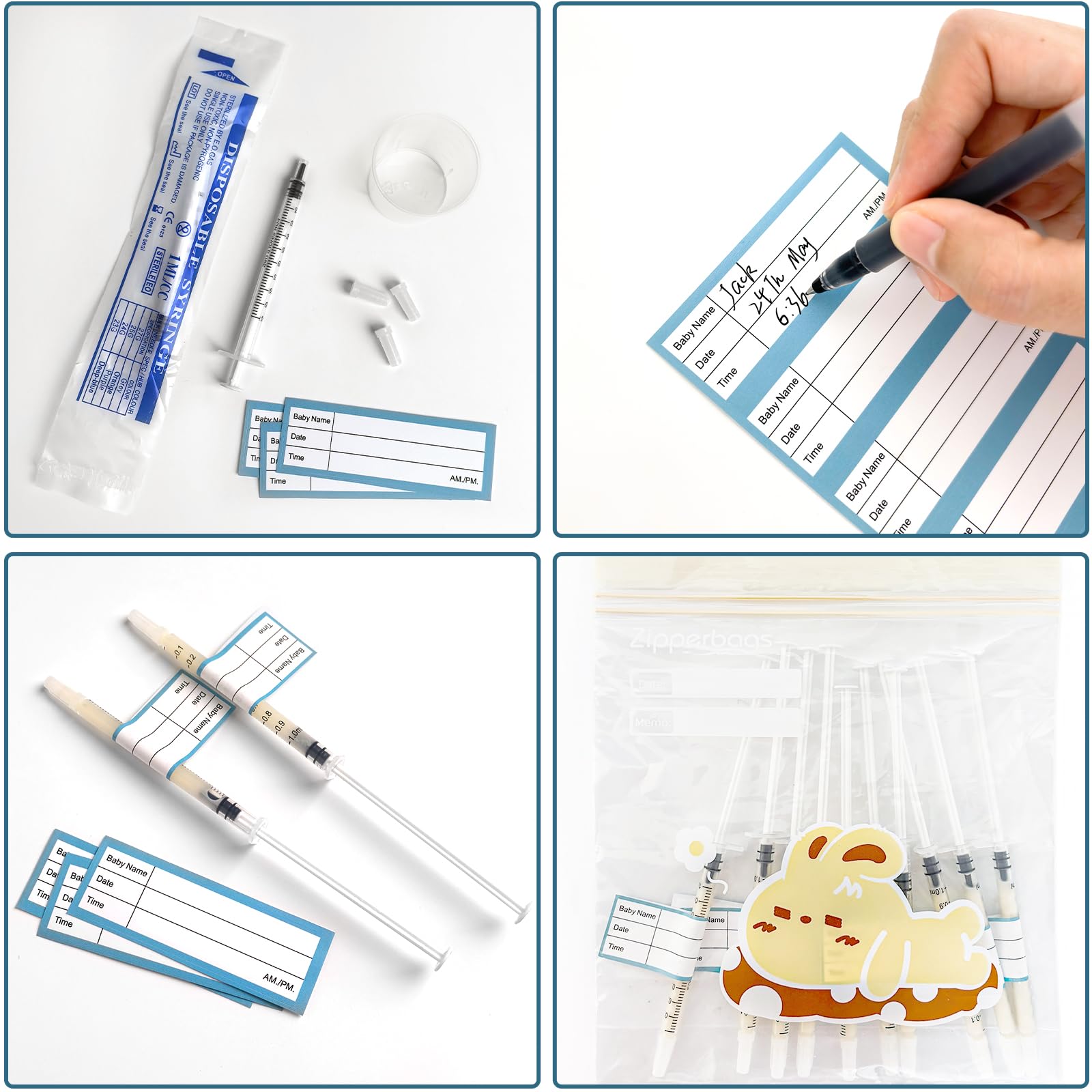 Sterile individually wrapped syringes from Isopen kit