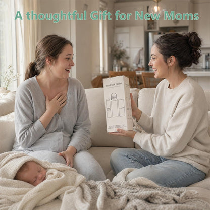 Lazyshine 22 fluid ounce breast milk chiller showing 360 degree cooling core