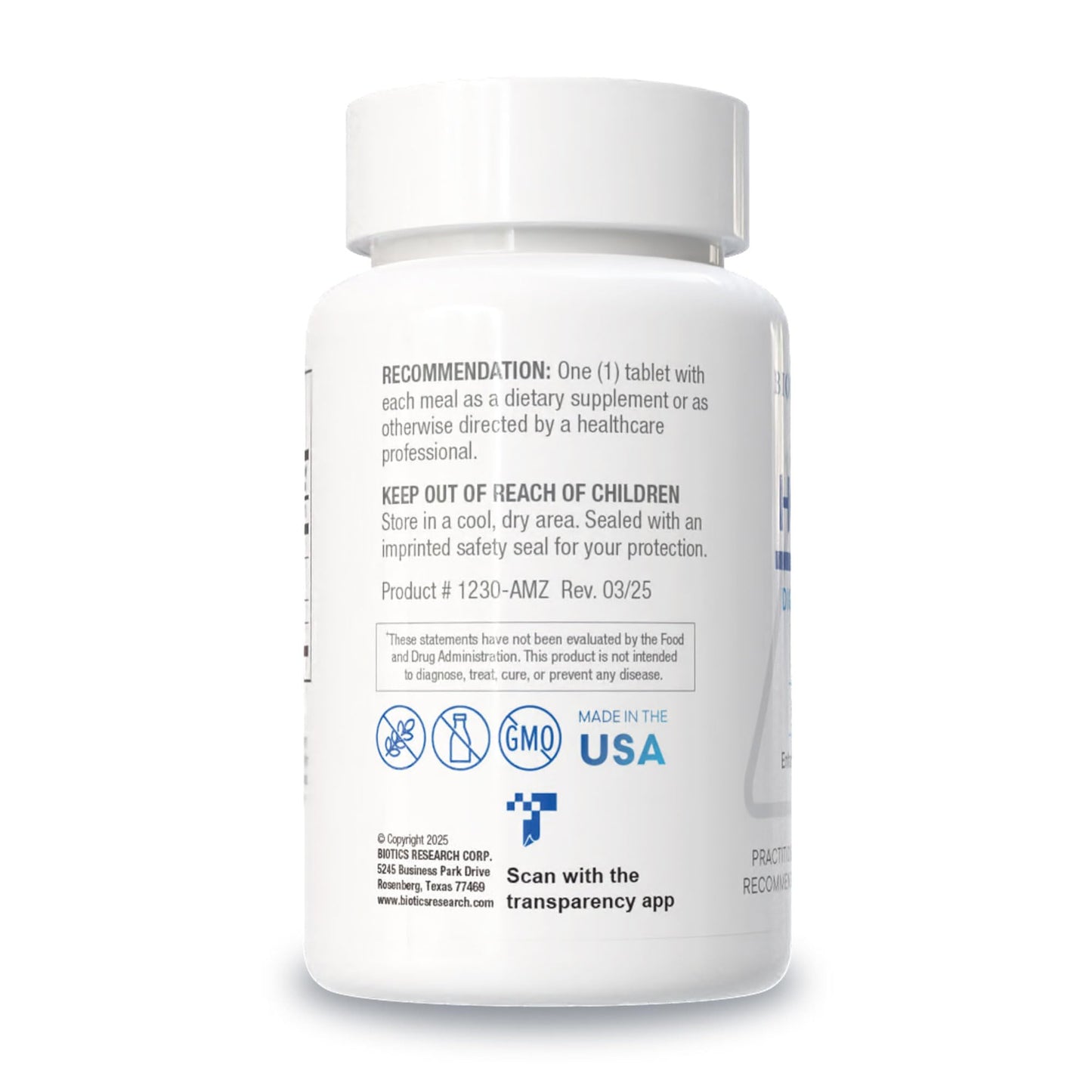 Imported USA digestive support tablets for stomach acidity and bloating relief