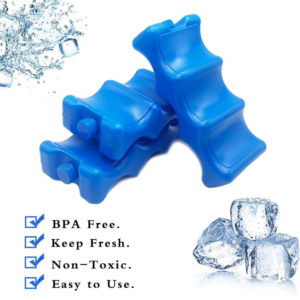 Panxxsen contoured ice packs inside cooler bag