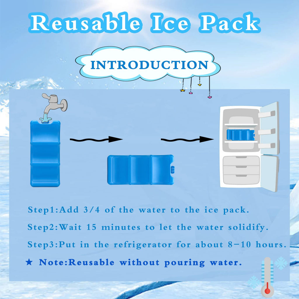 BPA free gel ice packs for breast milk bottles