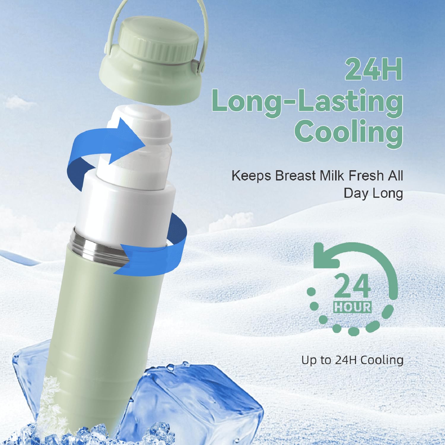 Close up of vacuum sealed cooling technology in Lazyshine cooler