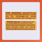 Back view of Rugby Vitamin B6 bottle showing supplement facts