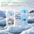 Leak-proof lid detail of Bewinner breast milk cooler