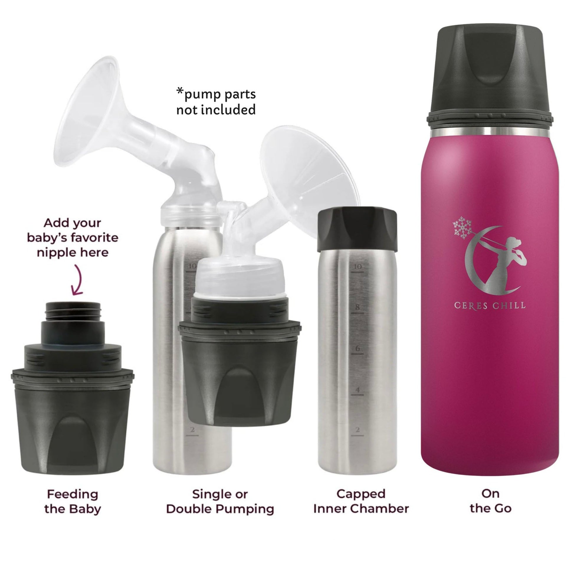 Ceres Chill portable stainless steel milk cooler and warmer