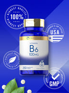Carlyle Vitamin B6 vegetarian and non-GMO seal