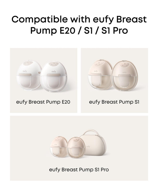 BPA-free Eufy breast pump container set for S1 and S1 Pro