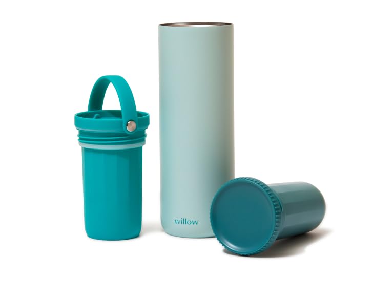 Willow portable cooler inside a car cup holder