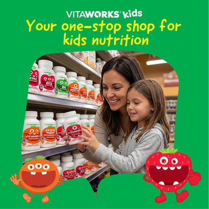 Lifestyle shot of VitaWorks Kids Vitamin B6 bottle