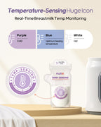 Nuliie milk storage bag with double zipper and leak-proof seal