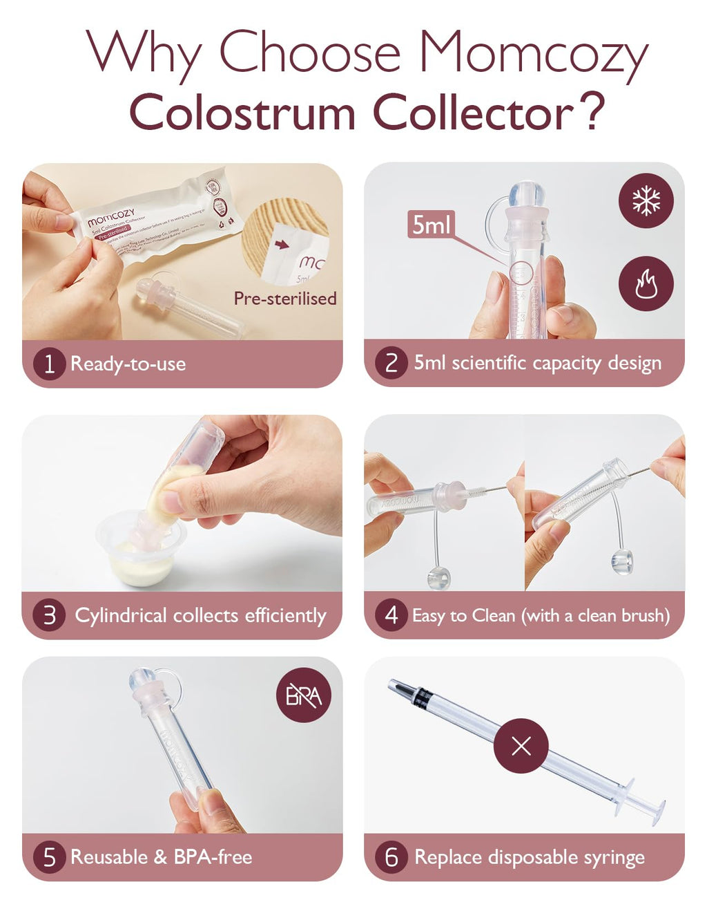 Momcozy portable early breast milk storage case opened