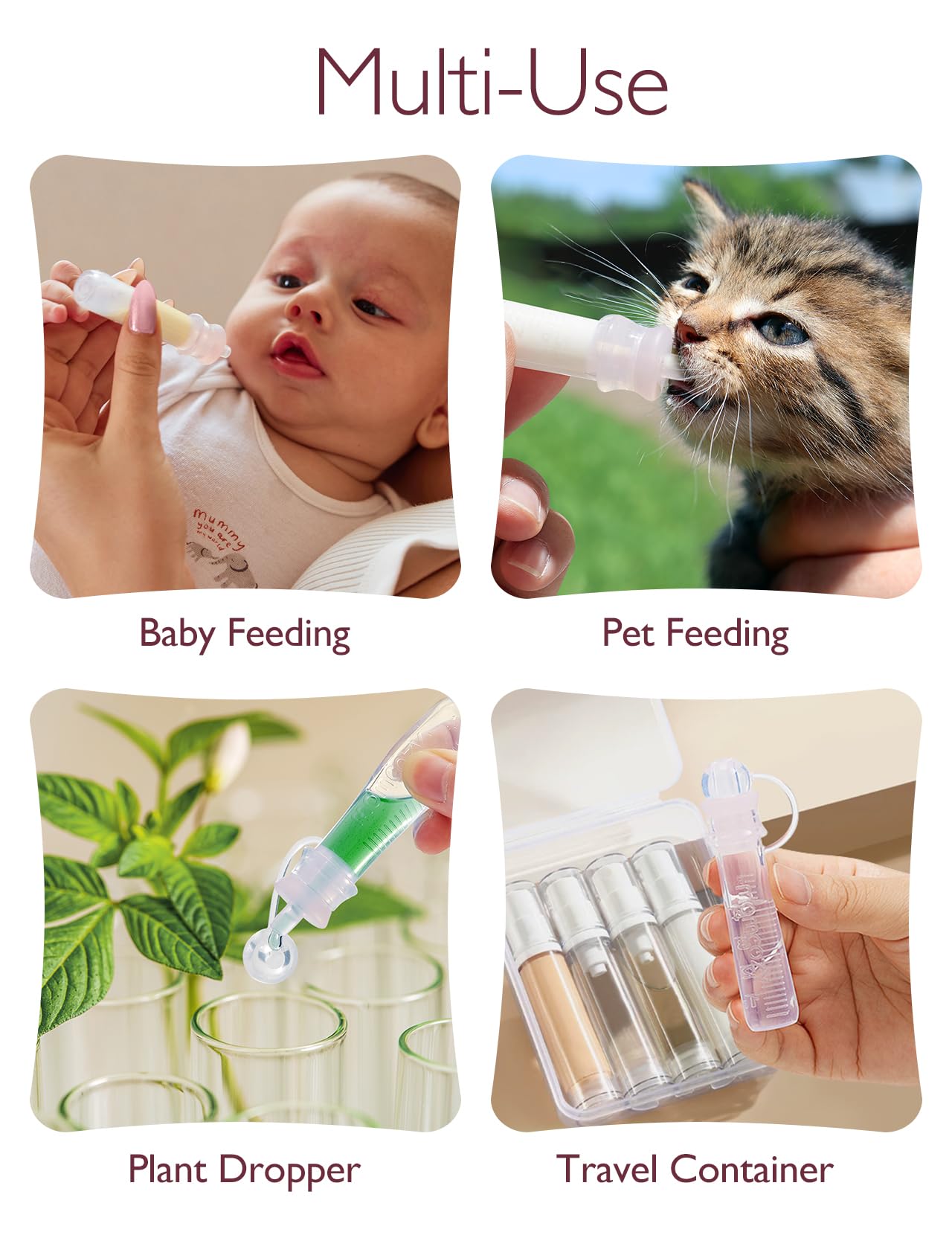 Dishwasher safe silicone newborn feeding containers packing details