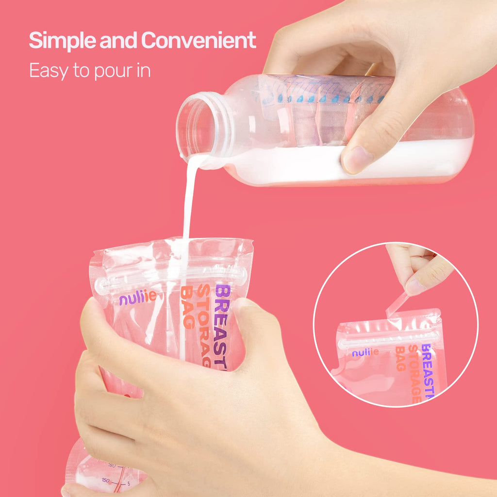 Nuliie 120 count milk bags packaging