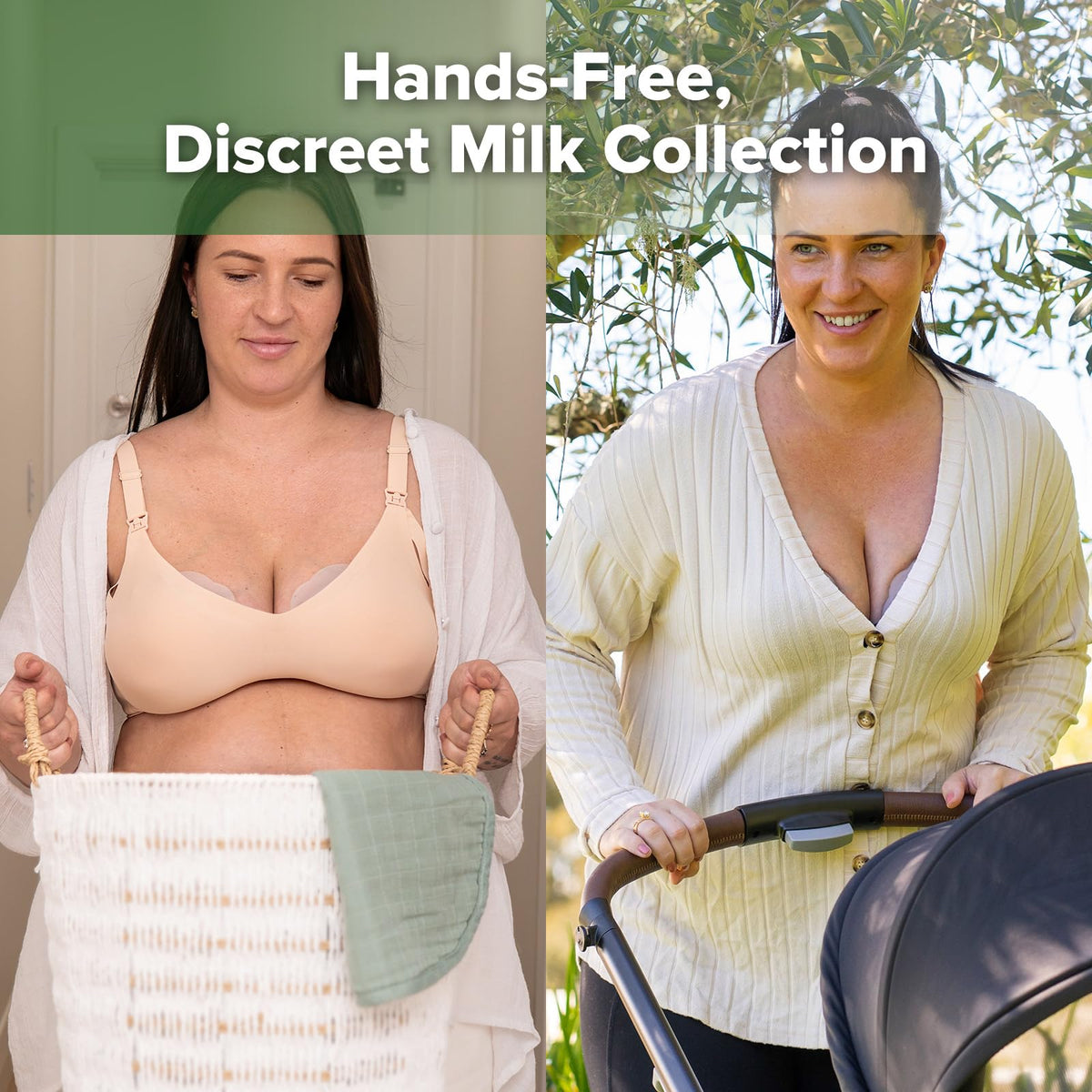 Haakaa petal milk collector showing pour spout detail