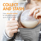 Boon Trove passive milk collector under bra fit