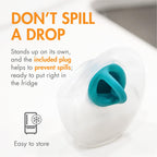 Boon Trove silicone pump with teal stopper