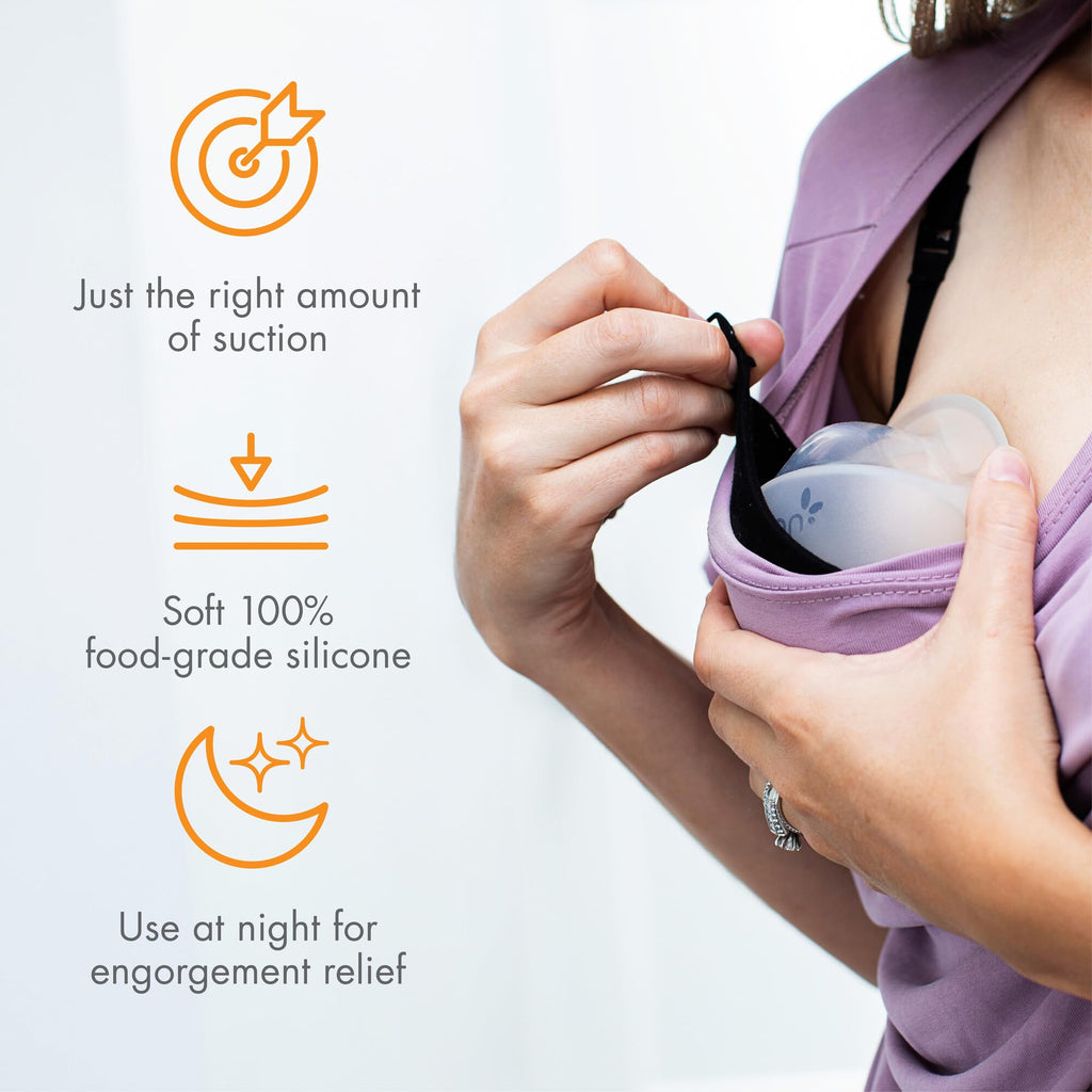 Boon Trove manual breast pump wide spout detail