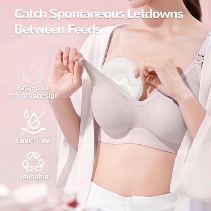 Side profile of Comi wearable breast milk collector