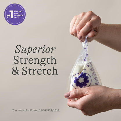 Lansinoh breastmilk bag flat freeze design comparison