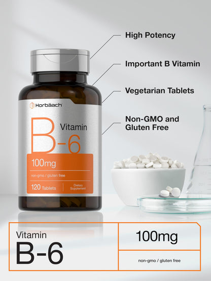 Side view of Horbaach 120 vegetarian tablets packaging
