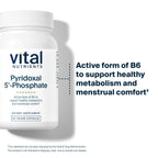 Vital Nutrients P5P 50 mg hypoallergenic capsules for nerve health and mood balance