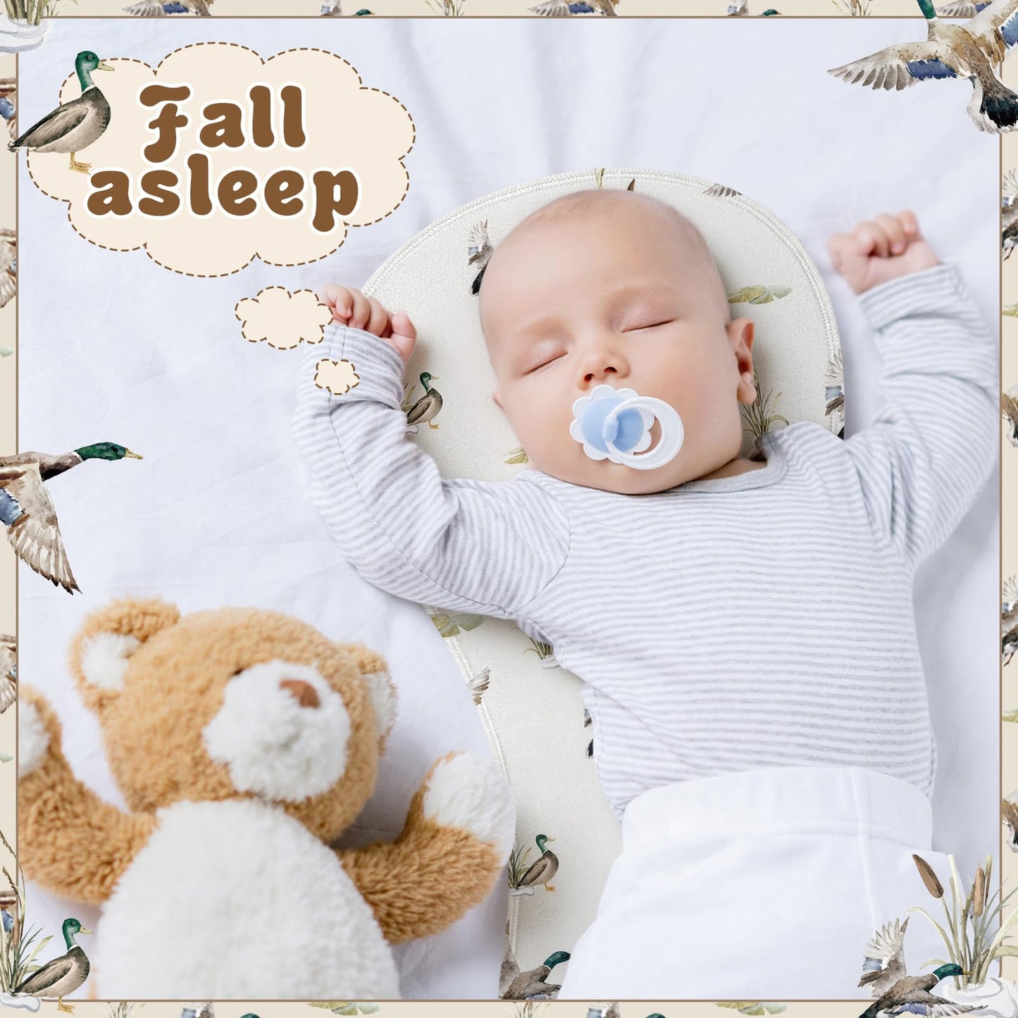 Boao mallard themed baby gifts set packaged cleanly for newborn nursery decor.